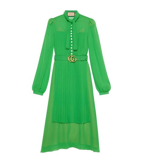 gucci green silk dress|gucci midi dresses.